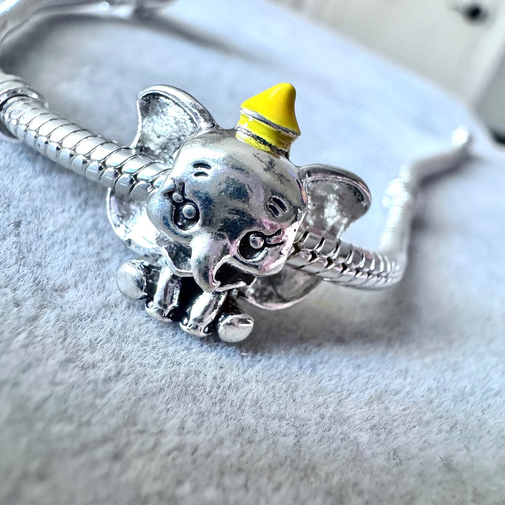 Silver Dumbo Elephant Bead Charm fits PANDORA - Picture 9 of 9